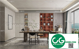 Tea Room 01 3D Model